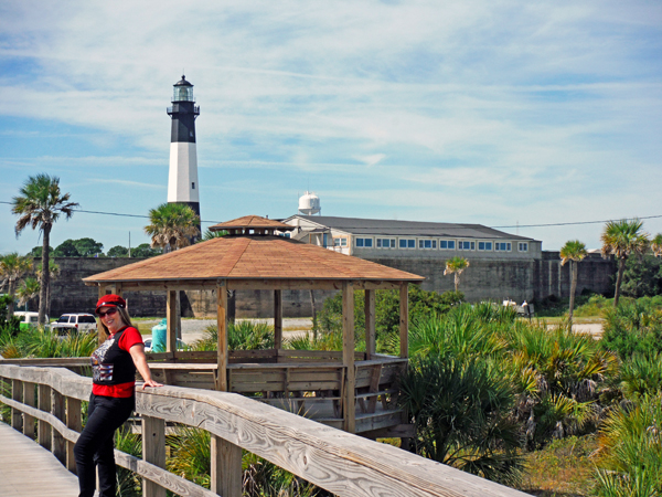 Karen Duquette and the Tybee Island Lighthouse