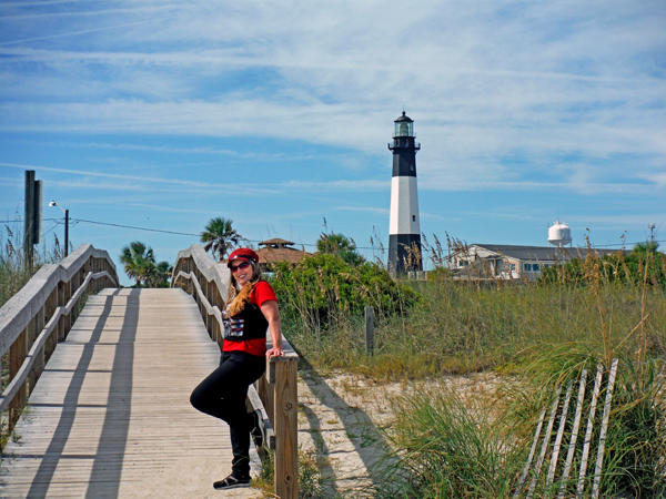 Karen Duquette and the Tybee Island Lighthouse