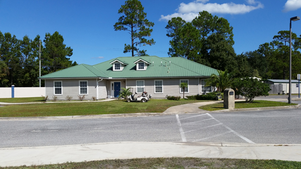 the office at Pecan Park RV Resort