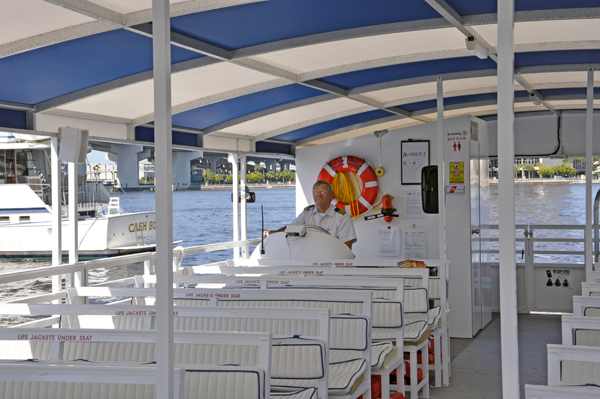 captain on the water taxi 