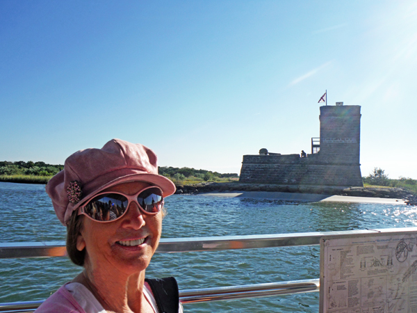 Karen Duquette saying bye bye to Fort Matanzas