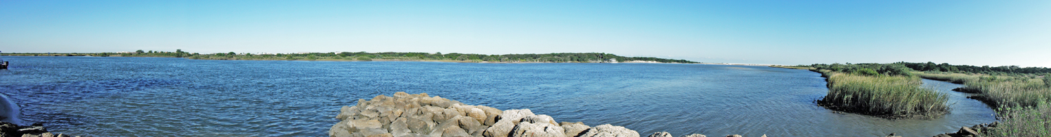 Panorama of Tje Matanzas River and the Visitor Center