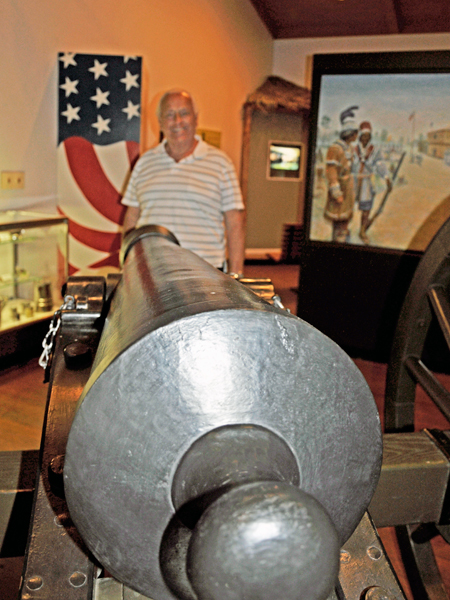 Lee Duquette in the visitor Center