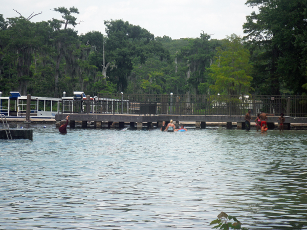 people in the springs water