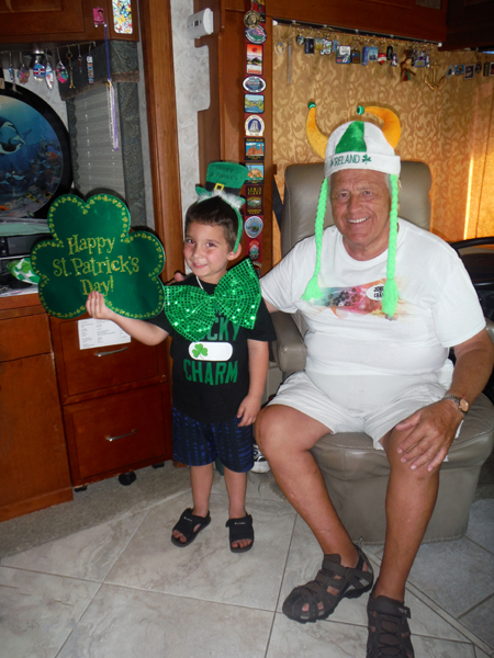 fun with the great-grandson of the two RV Gypsies