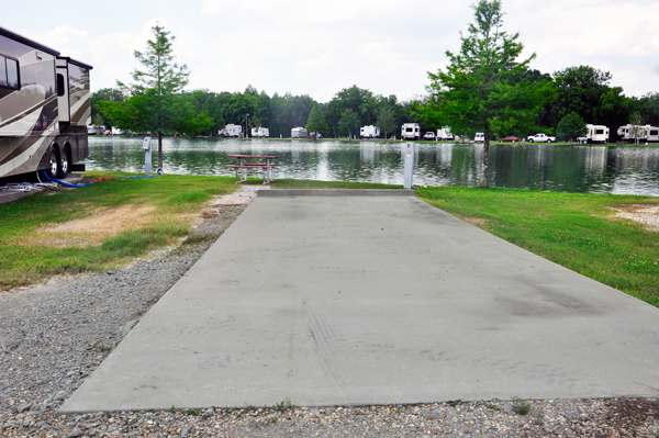 nice slab, lake and grass