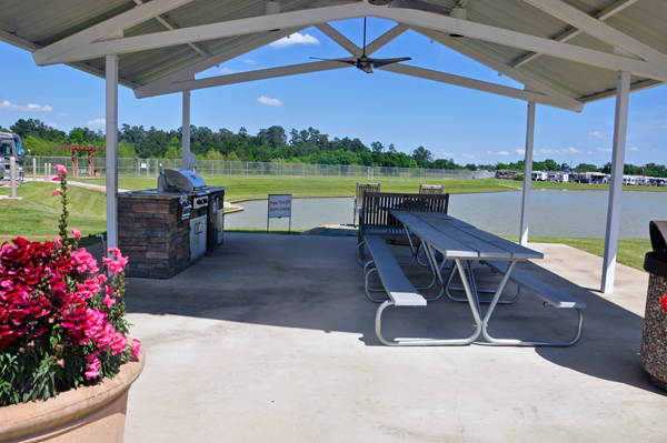 nearby outdoor cooking area