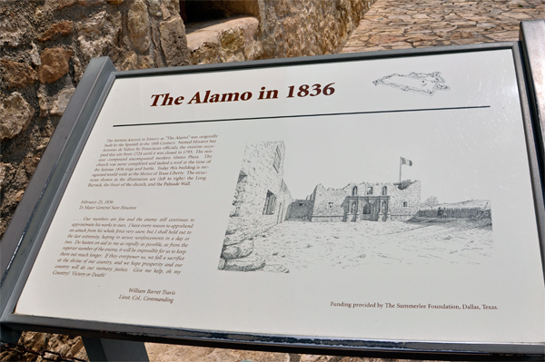 Alamo in 1836 photo