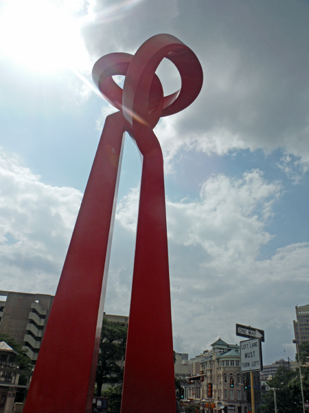 The Torch of Friendship sculpture