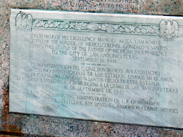 Manuel ?vila Camacho plaque