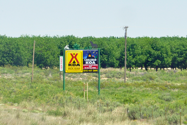 KOA sign