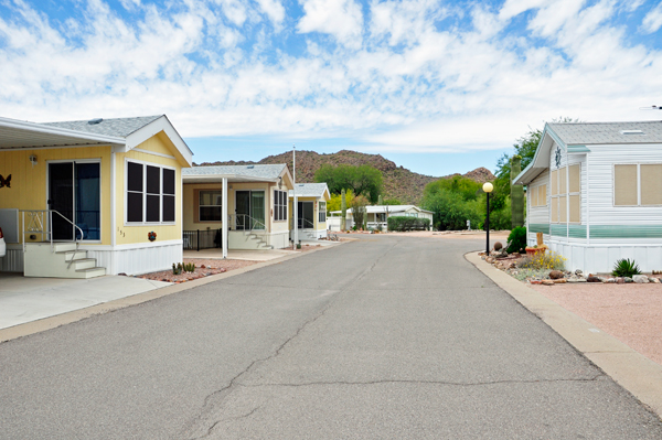 The street where the two RV Gypsies live