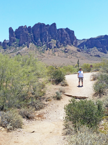 Karen Duquette in Lost Dutchman State Park