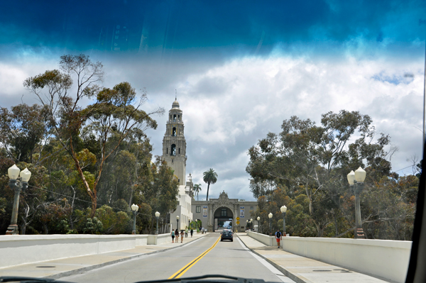 entering Balboa Park