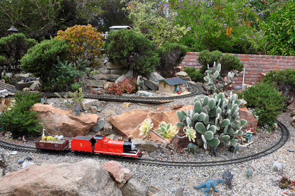 miniature railroad and train