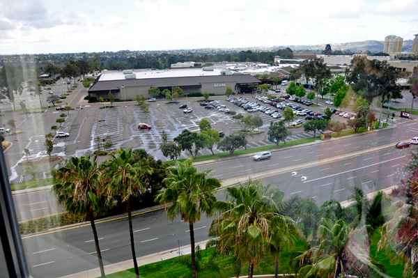 view from room at Embassy Suites