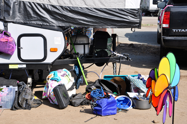 noisy, TRASHY, holiday party-type campers 