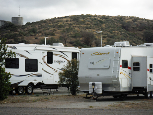 fiew behind the RV of the two RV Gypsies