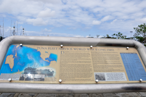 Tuna Fleet Service, World War II plaque