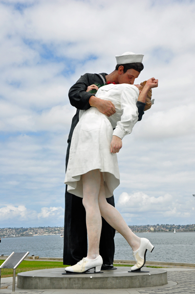 The Unconditional Surrender Statue in San Diego