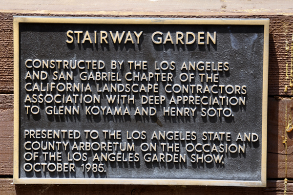 Stairway Garden sign