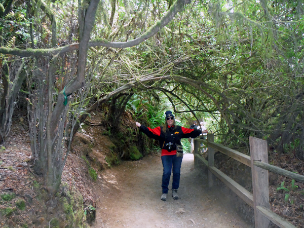 Karen Duquette on the pathway