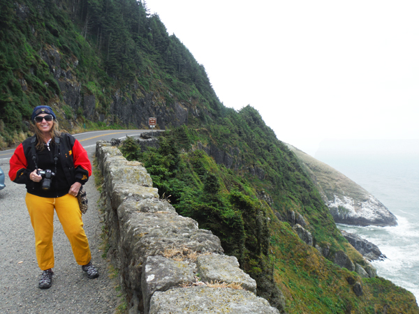 Karen Duquette at an overlook