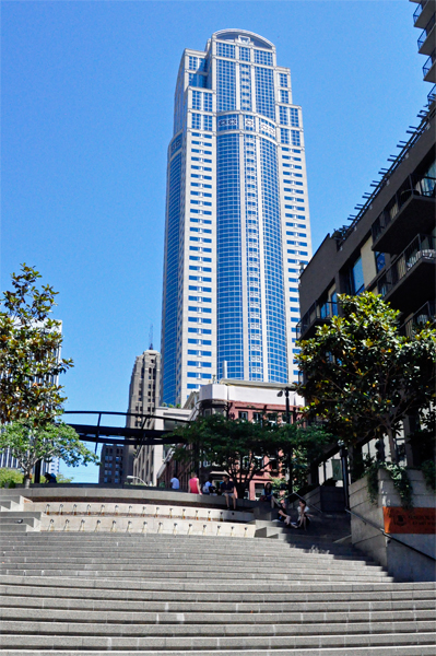 building and stairs in Seattle