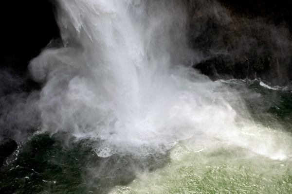 the beauty at the bottom of the waterfall