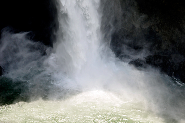 the beauty at the bottom of the waterfall