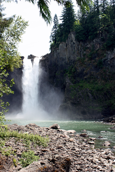 Snoqualmie Falls as seen from the lower level boardwalk