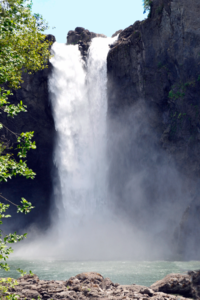 Snoqualmie Falls as seen from the lower level boardwalk
