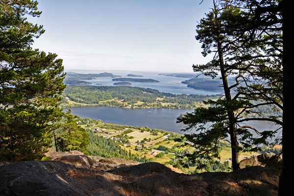 A bit of the view beyond Lake Campbell.