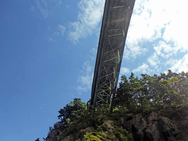 under Deception Pass Bridge