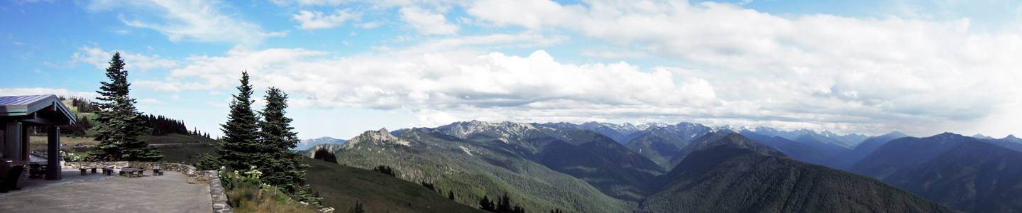 panorama behind the Visitor center