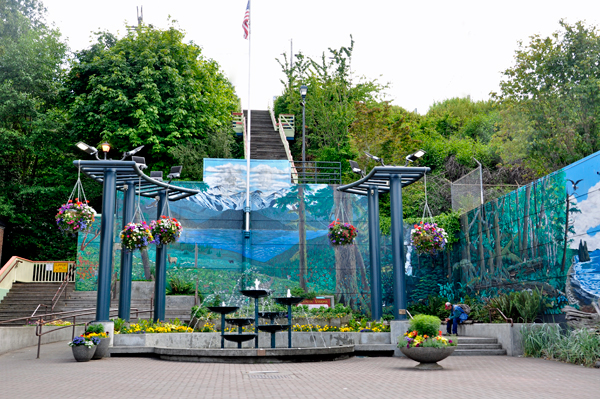 small park downtown Port Angeles