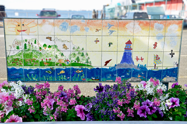 tiled mural