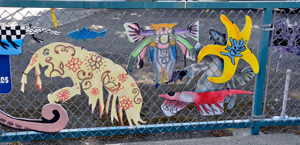 nicely decorated fence