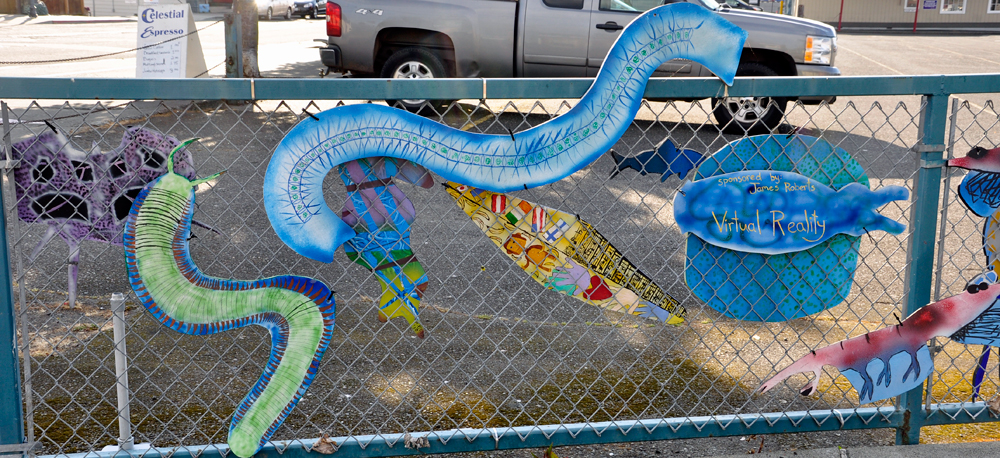 nicely decorated fence