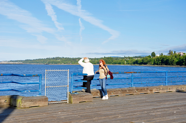 Lee and Ilse on the tower boardwalk