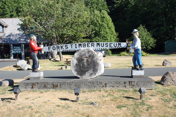 Forks Timber Museum sign