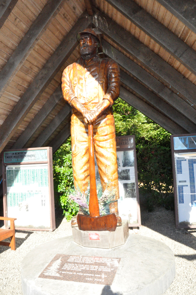 Forks Logger Memorial carving