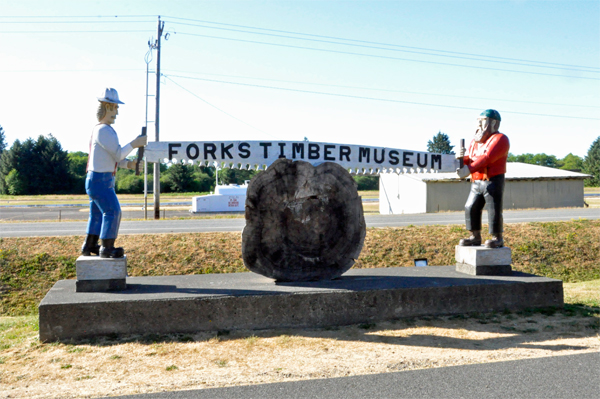 Forks Timber Museum sign