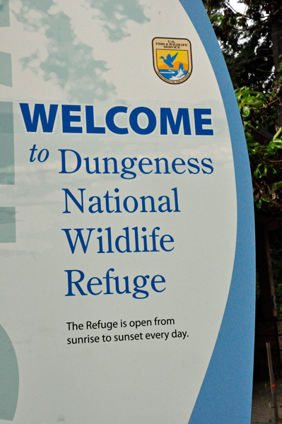 sign: Dungeness National Wildlife Refuge