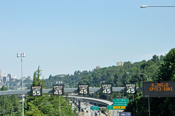 heavy traffic in Washington state