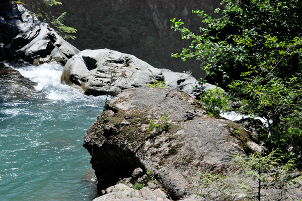 top of Nooksack Falls at Mount Baker