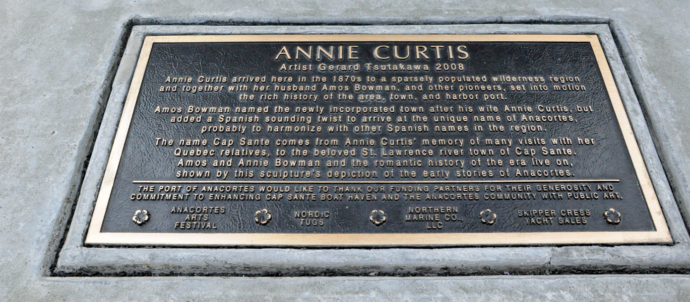 plaque for Annie Curtis statue