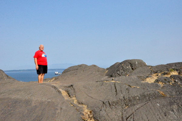 Lee Duquette on the boulders