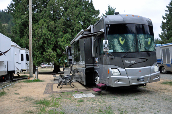 the site of the two RV Gypsies at Cultus Lake