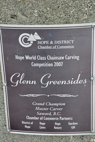 chainsaw carving sign